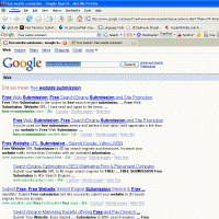 {Google results before submitting comments to “NoFollow” blogs}